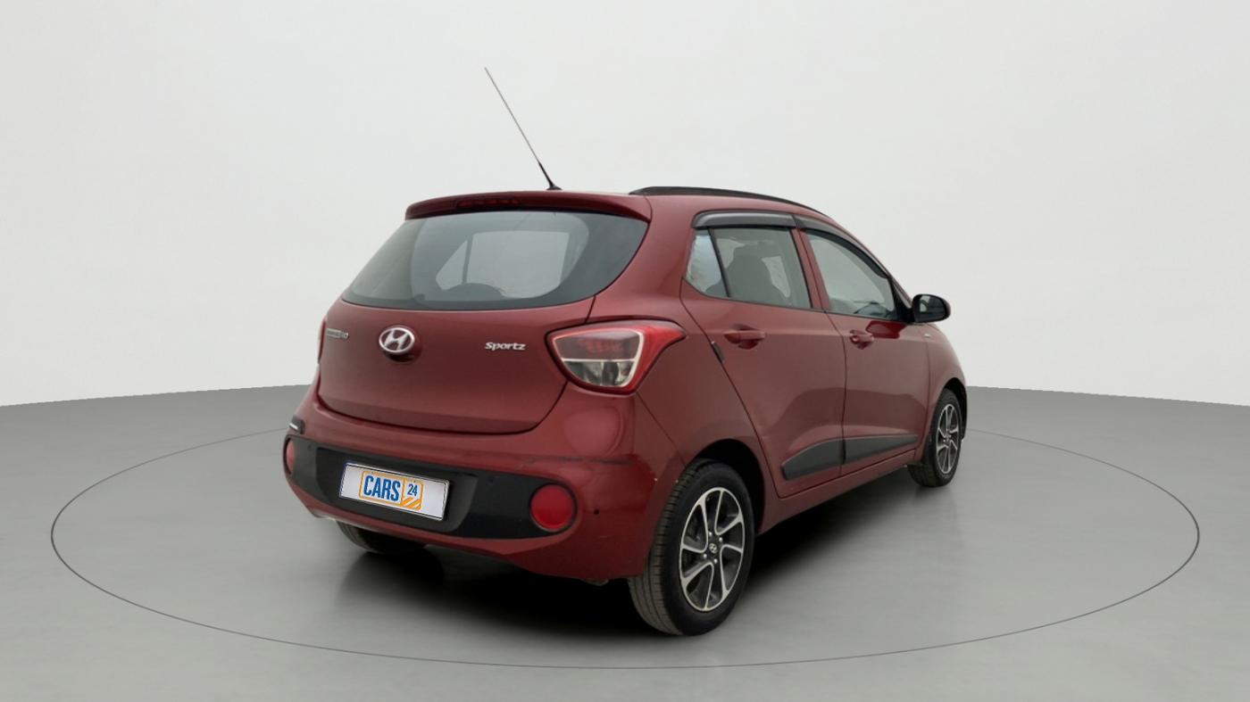 2018 Hyundai Grand i10 SPORTZ AT 1.2 KAPPA VTVT, Petrol, Automatic, 53,576 km, Right Back Diagonal