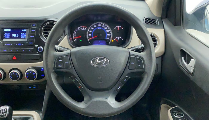 2016 Hyundai Grand i10 SPORTZ 1.2 KAPPA VTVT, Petrol, Manual, 60,662 km, Steering Wheel Close Up