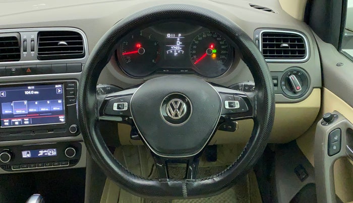 2020 Volkswagen Vento HIGHLINE 1.0L TSI AT, Petrol, Automatic, 47,623 km, Steering Wheel Close Up