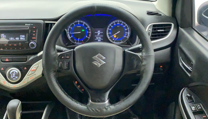 2017 Maruti Baleno DELTA CVT PETROL 1.2, Petrol, Automatic, 73,442 km, Steering Wheel Close Up