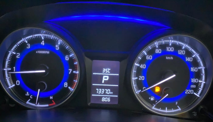 2017 Maruti Baleno DELTA CVT PETROL 1.2, Petrol, Automatic, 73,442 km, Odometer Image