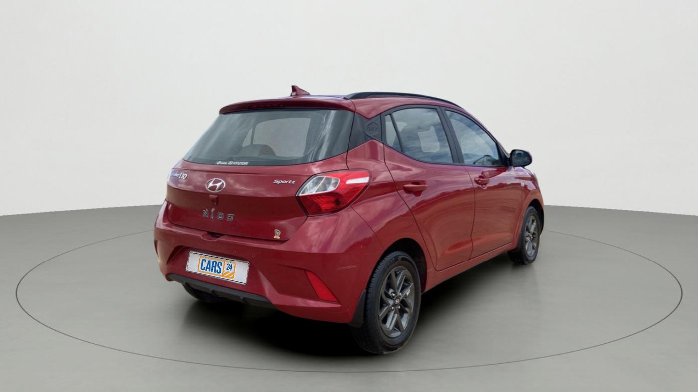 2021 Hyundai GRAND I10 NIOS SPORTZ AMT 1.2 KAPPA VTVT, Petrol, Automatic, 10,791 km, Right Back Diagonal