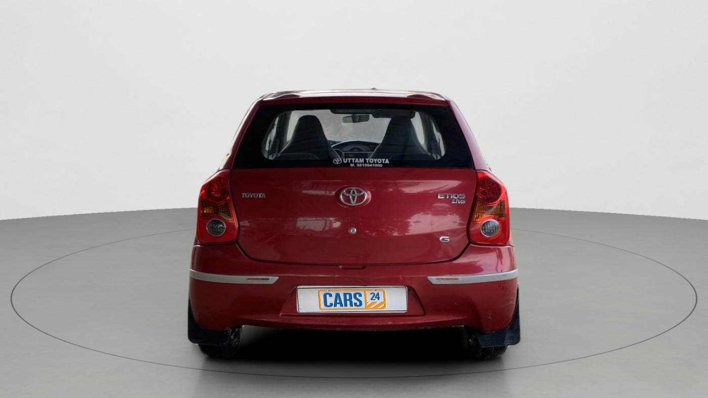 2011 Toyota Etios Liva G, Petrol, Manual, 86,323 km, Back/Rear