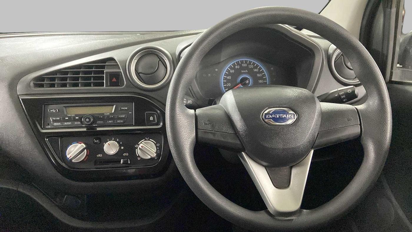 2018 Datsun Redi Go S 1.0 AMT, Petrol, Automatic, 5,173 km, Steering Wheel Close Up