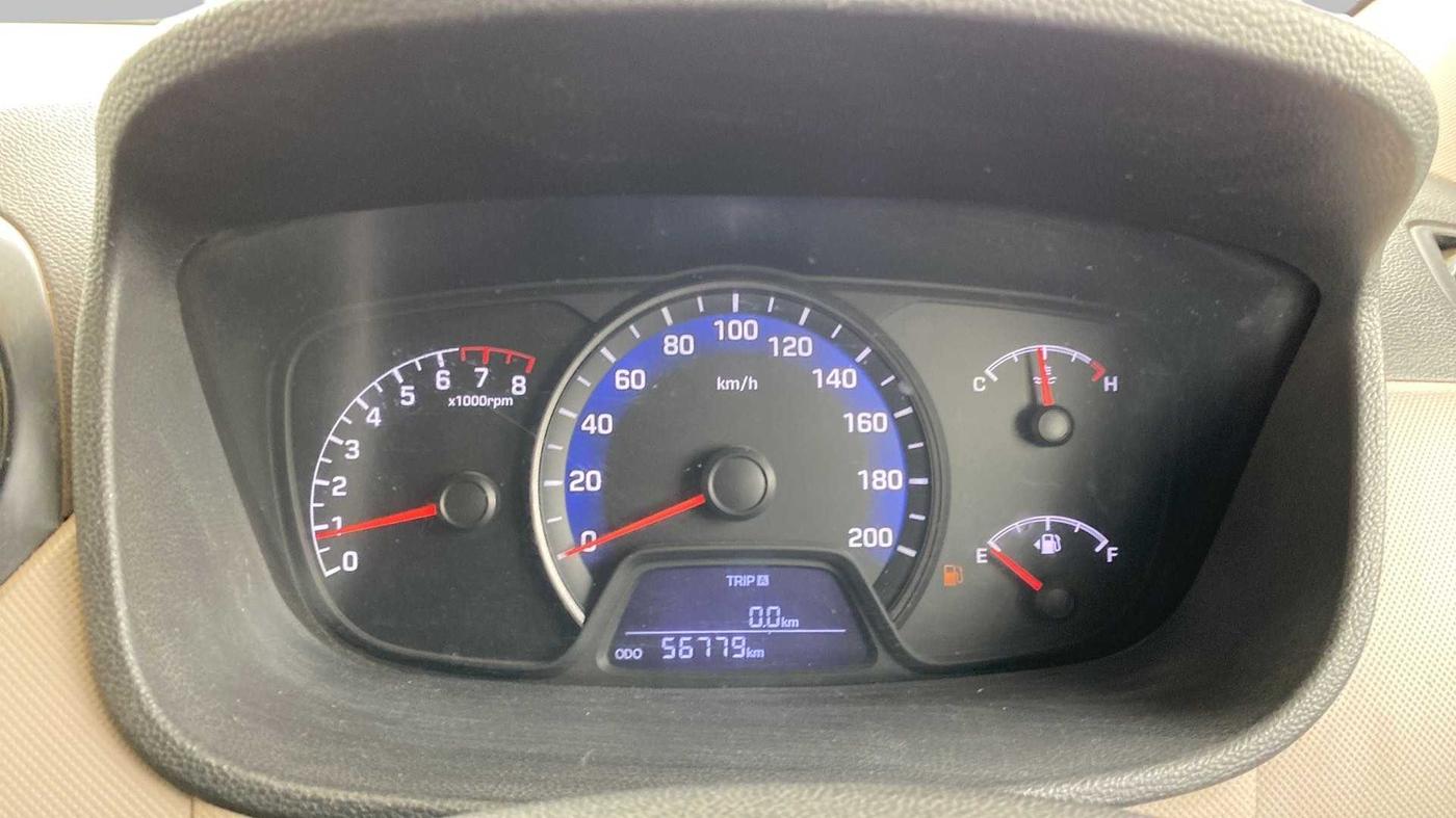 2015 Hyundai Xcent S 1.2, Petrol, Manual, 56,888 km, Odometer Image
