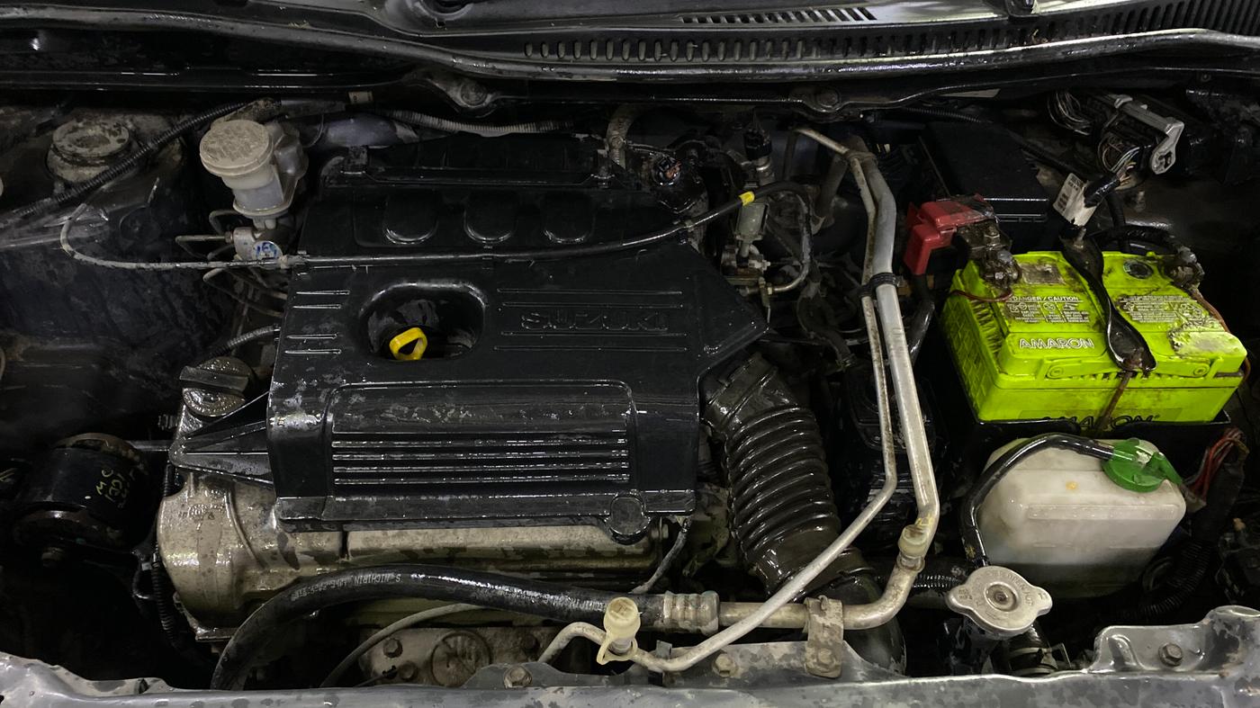 2014 Maruti Wagon R 1.0 LXI, Petrol, Manual, 89,754 km, Engine View