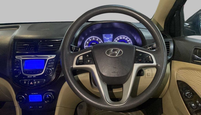 2013 Hyundai Verna FLUIDIC 1.6 VTVT SX, Petrol, Manual, 76,915 km, Steering Wheel Close Up