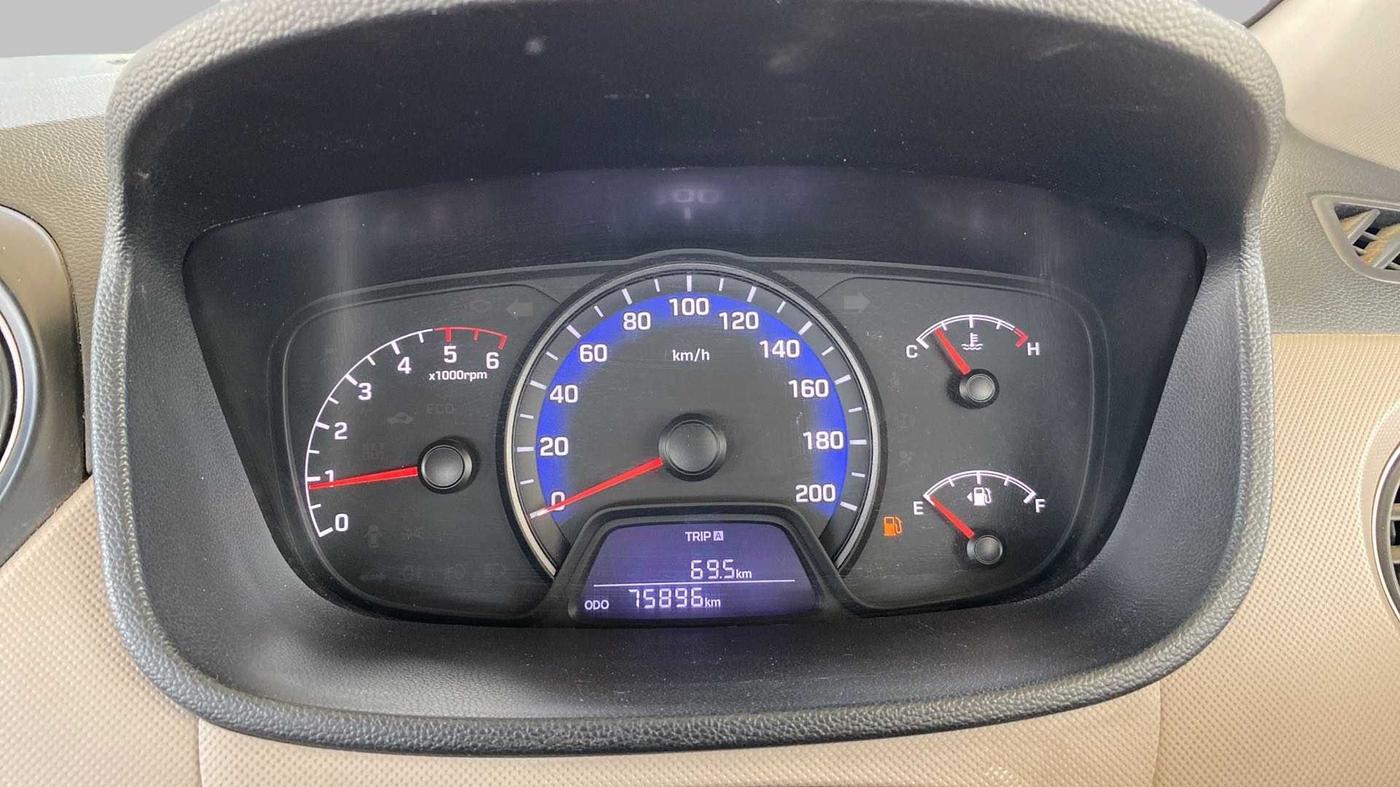 2017 Hyundai Xcent S 1.2 CRDI, Diesel, Manual, 75,868 km, Odometer Image