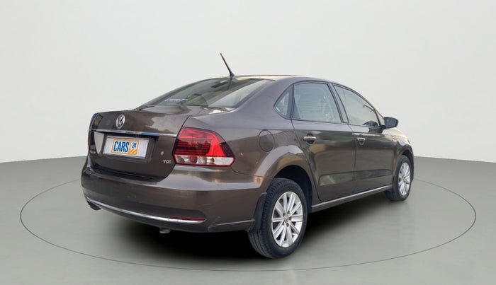 2016 Volkswagen Vento HIGHLINE 1.5 AT, Diesel, Automatic, 1,09,144 km, Right Back Diagonal