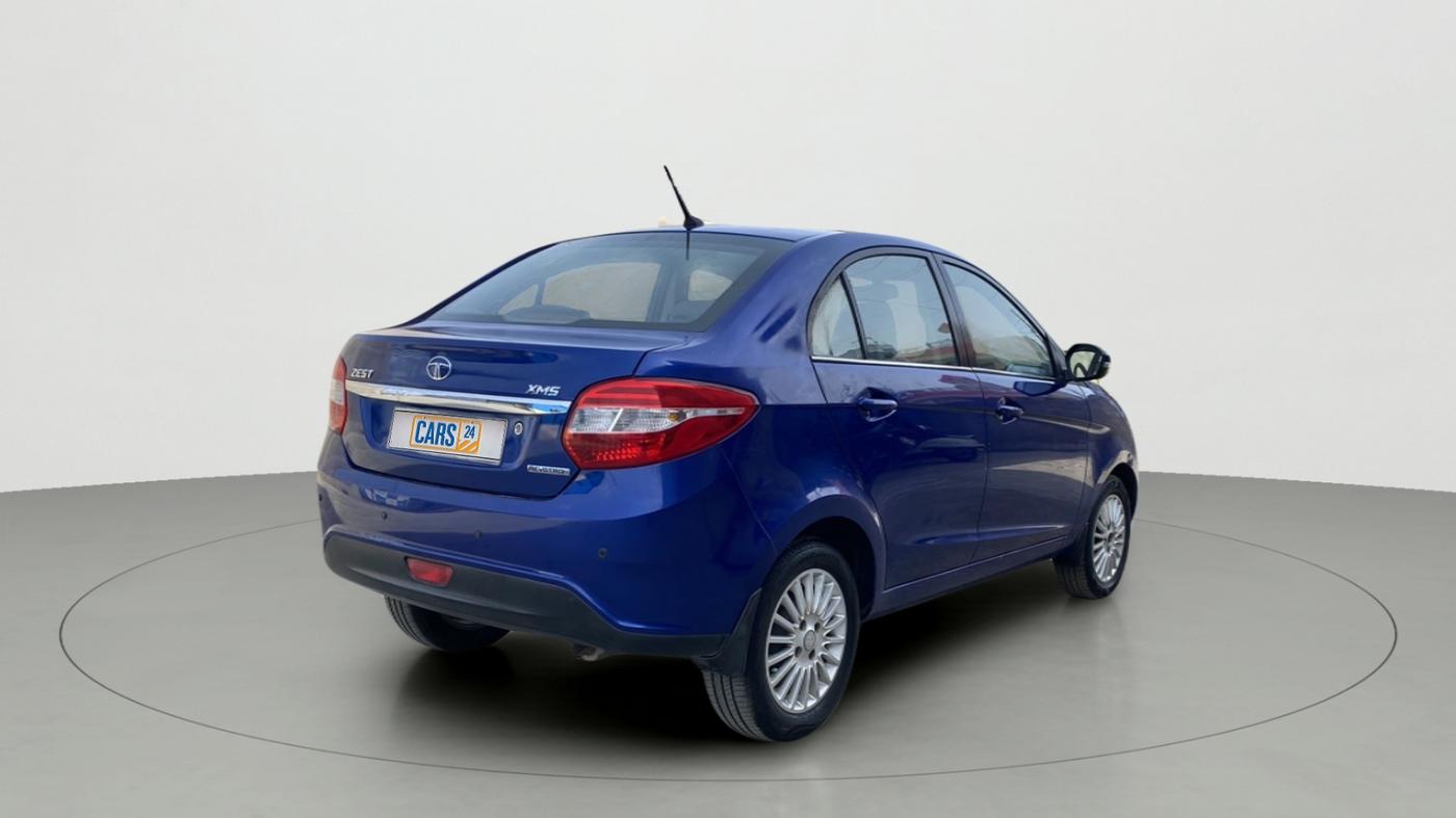 2014 Tata Zest XMS PETROL, Petrol, Manual, 59,069 km, Right Back Diagonal