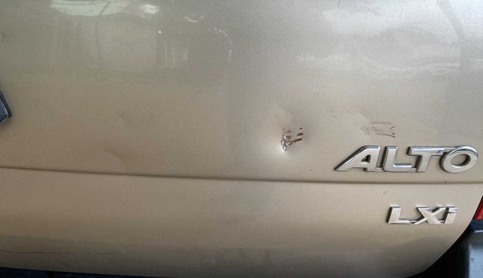 2012 Maruti Alto LXI, Petrol, Manual, 77,199 km, Dicky (Boot door) - Slightly dented
