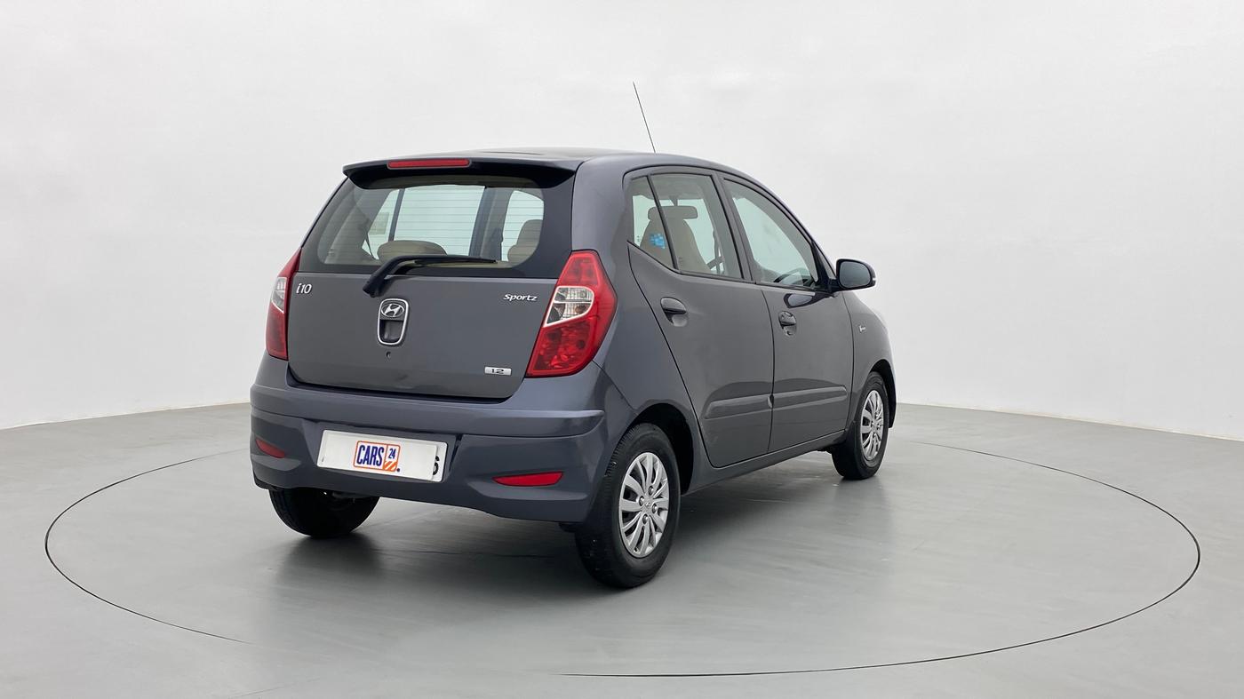 2013 Hyundai i10 SPORTZ 1.2 KAPPA2, Petrol, Manual, 99,940 km, Right Back Diagonal