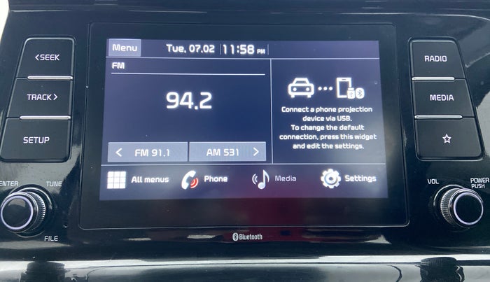 2020 KIA SELTOS HTK PLUS 1.5 PETROL, Petrol, Manual, 21,702 km, Infotainment System