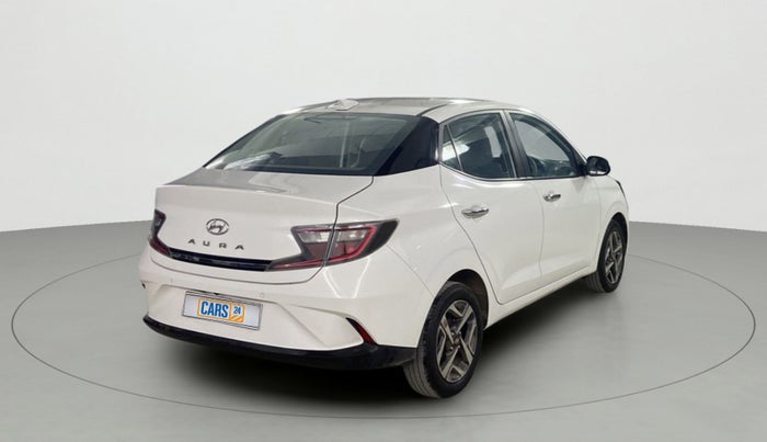 2021 Hyundai AURA SX+ 1.0 TURBO GDI MT, Petrol, Manual, 13,621 km, Right Back Diagonal