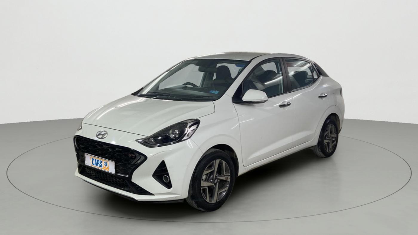 2021 Hyundai AURA SX+ 1.0 TURBO GDI MT, Petrol, Manual, 13,621 km, Left Front Diagonal