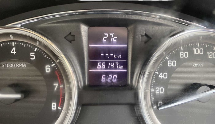 2017 Maruti Ciaz ZETA 1.4  MT PETROL, Petrol, Manual, 66,409 km, Odometer Image