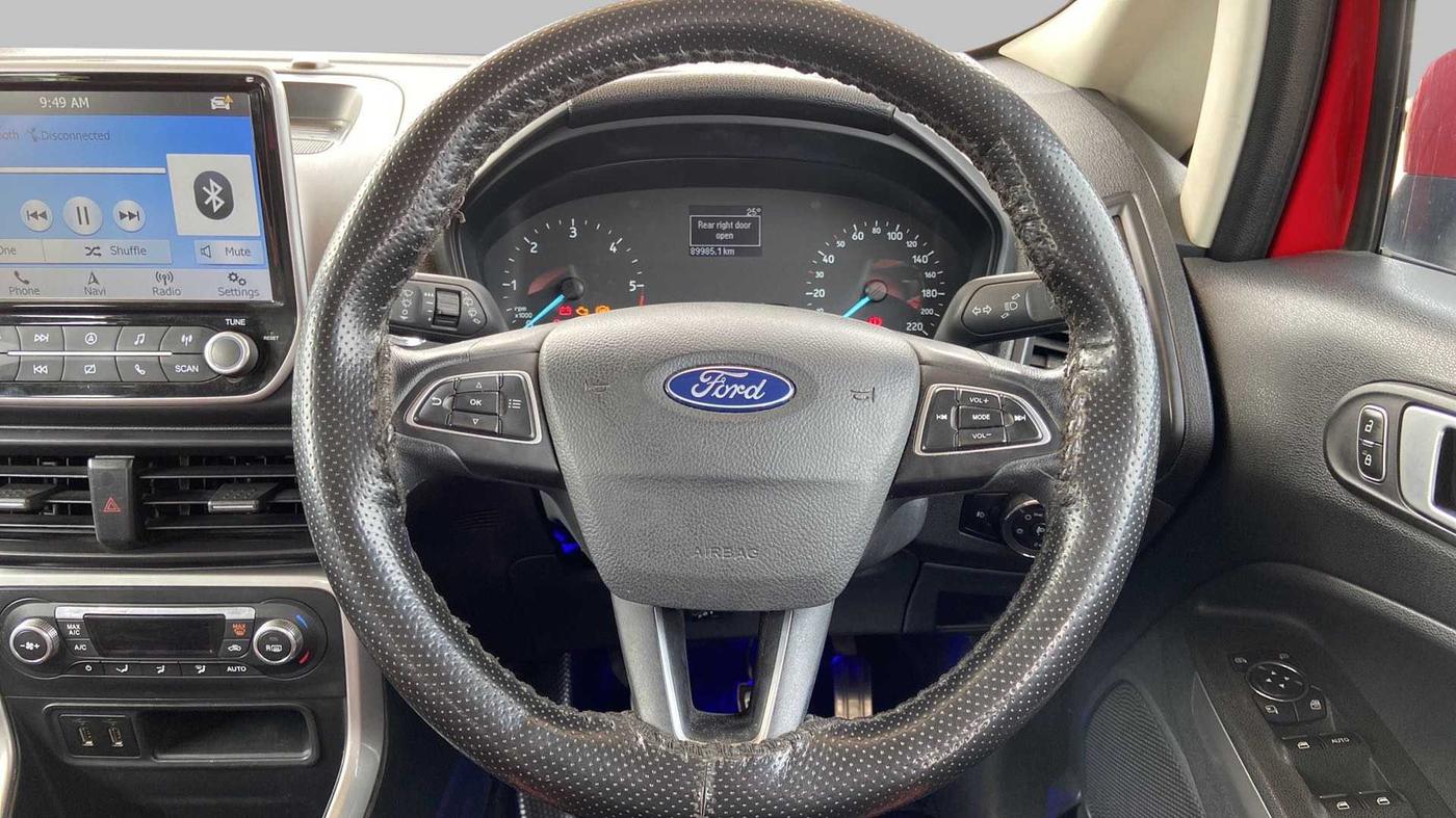 2018 Ford Ecosport TITANIUM 1.5L DIESEL, Diesel, Manual, 89,998 km, Steering Wheel Close Up