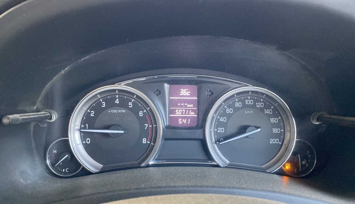 2016 Maruti Ciaz ZXI, Petrol, Manual, 50,709 km, Odometer Image