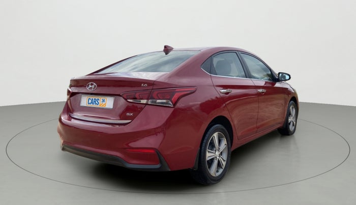 2019 Hyundai Verna 1.6 VTVT SX + AT, Petrol, Automatic, 52,144 km, Right Back Diagonal