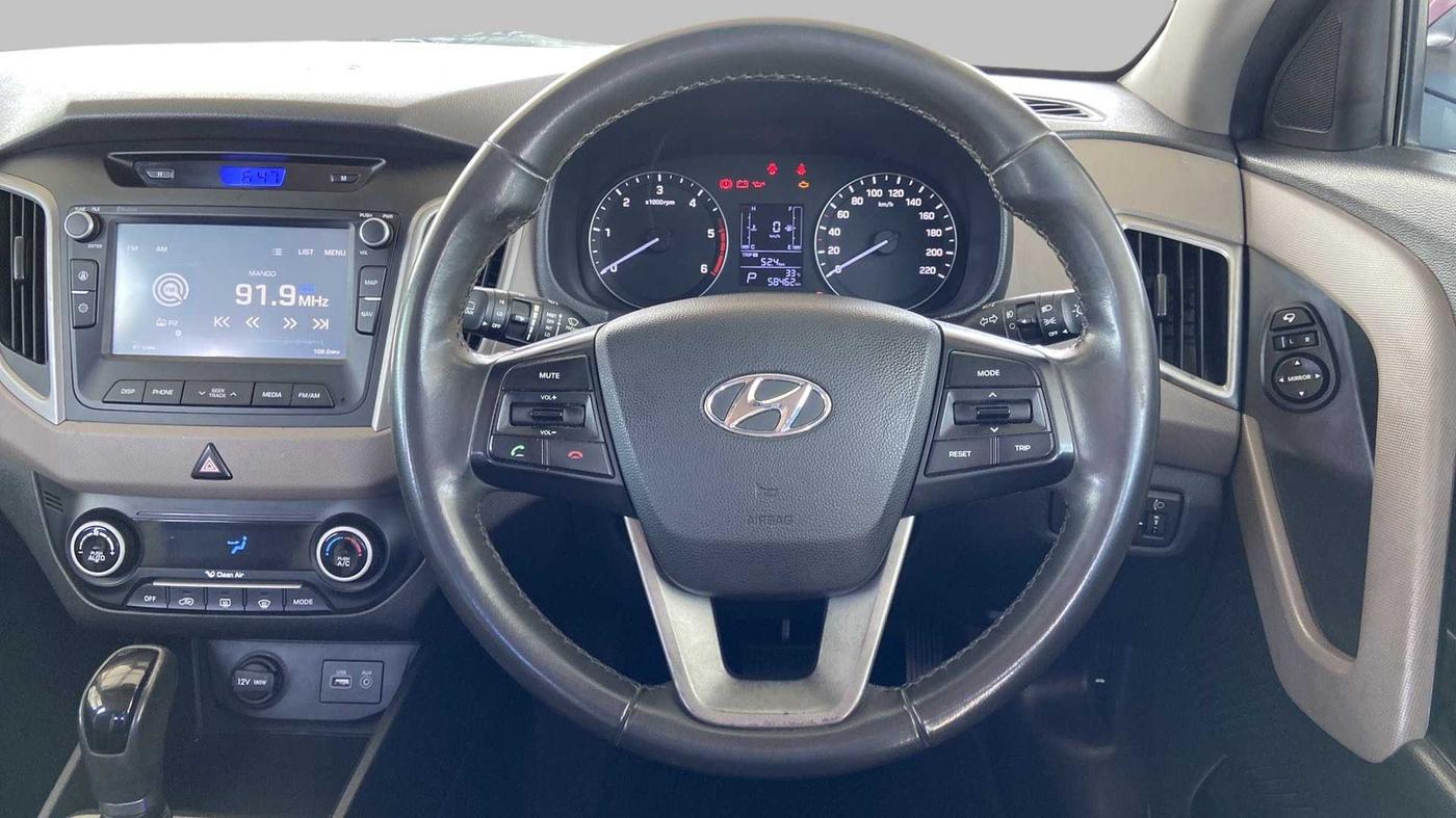 2016 Hyundai Creta SX PLUS AT 1.6 DIESEL, Diesel, Automatic, 58,442 km, Steering Wheel Close Up