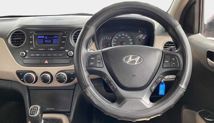 2016 Hyundai Xcent S 1.2, Petrol, Manual, 1,12,497 km, Steering Wheel Close Up