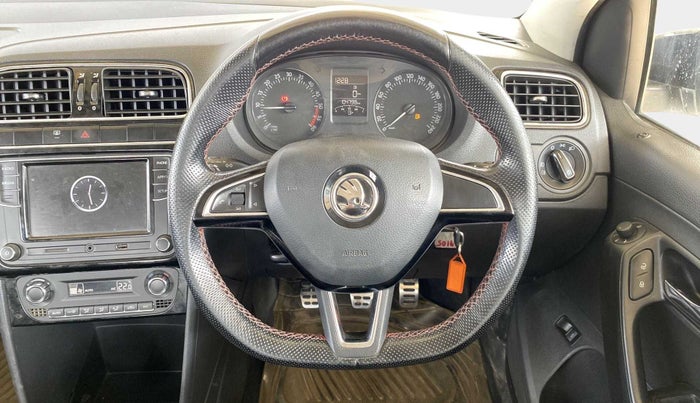 2017 Skoda Rapid STYLE 1.5 TDI, Diesel, Manual, 1,04,841 km, Steering Wheel Close Up