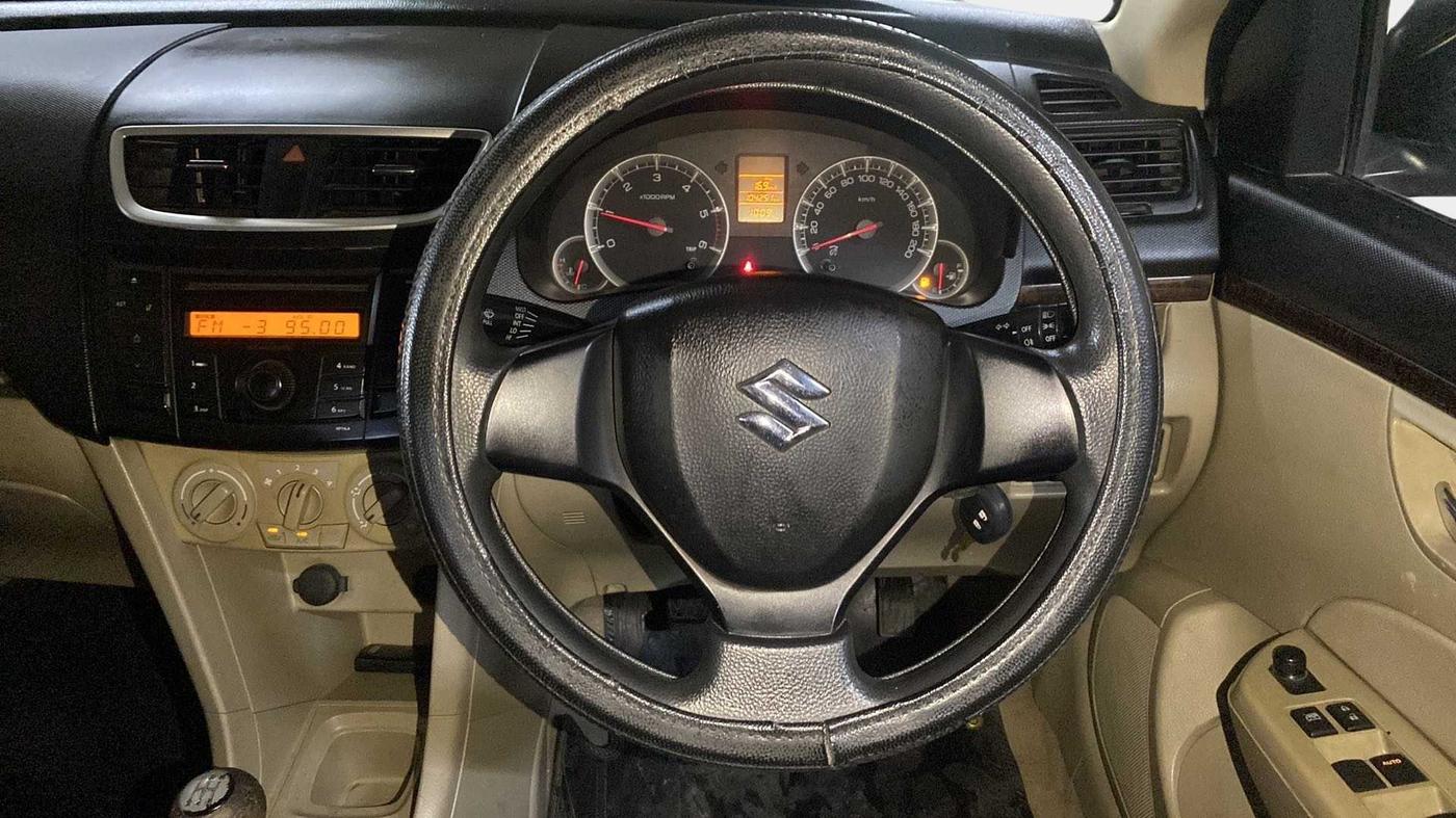 2012 Maruti Swift Dzire VDI, Diesel, Manual, 1,04,243 km, Steering Wheel Close Up