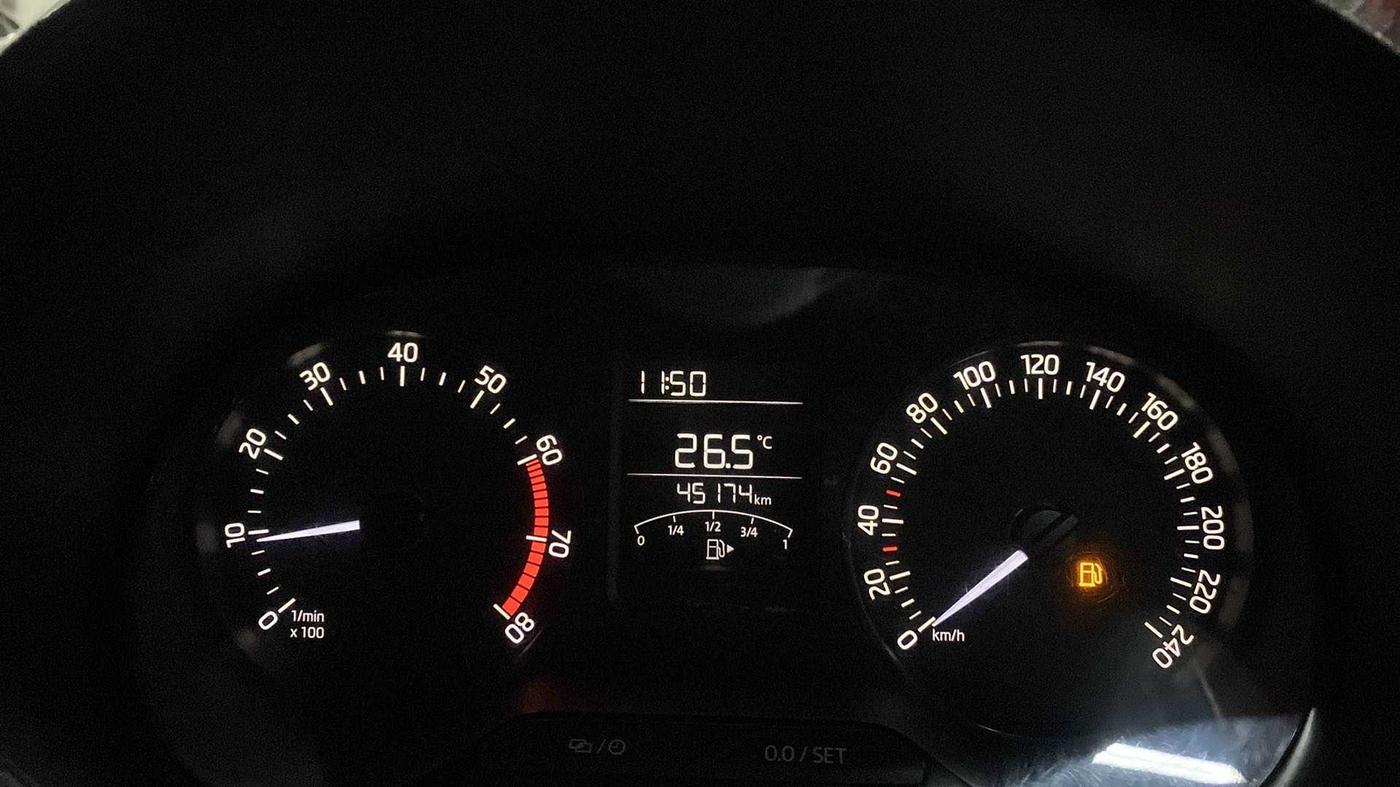 2020 Skoda Rapid ACTIVE 1.0 TSI, Petrol, Manual, 45,177 km, Odometer Image