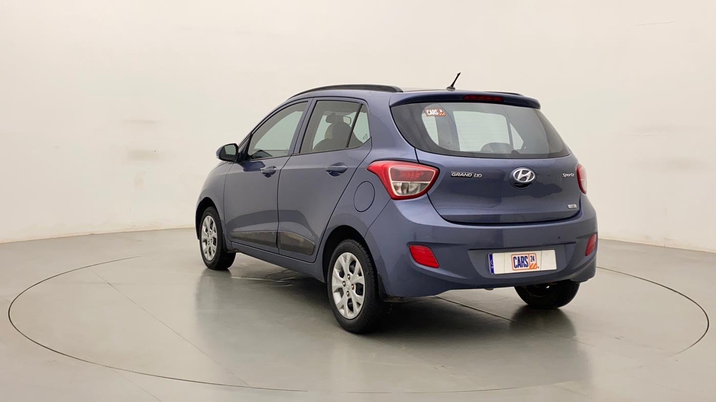 2015 Hyundai Grand i10 SPORTZ 1.2 KAPPA VTVT, Petrol, Manual, 46,867 km, Left Back Diagonal