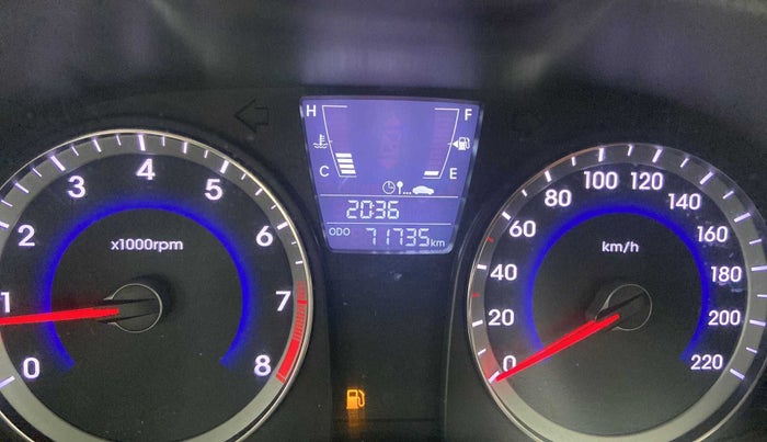 2013 Hyundai Verna FLUIDIC 1.6 VTVT EX, Petrol, Manual, 71,713 km, Odometer Image