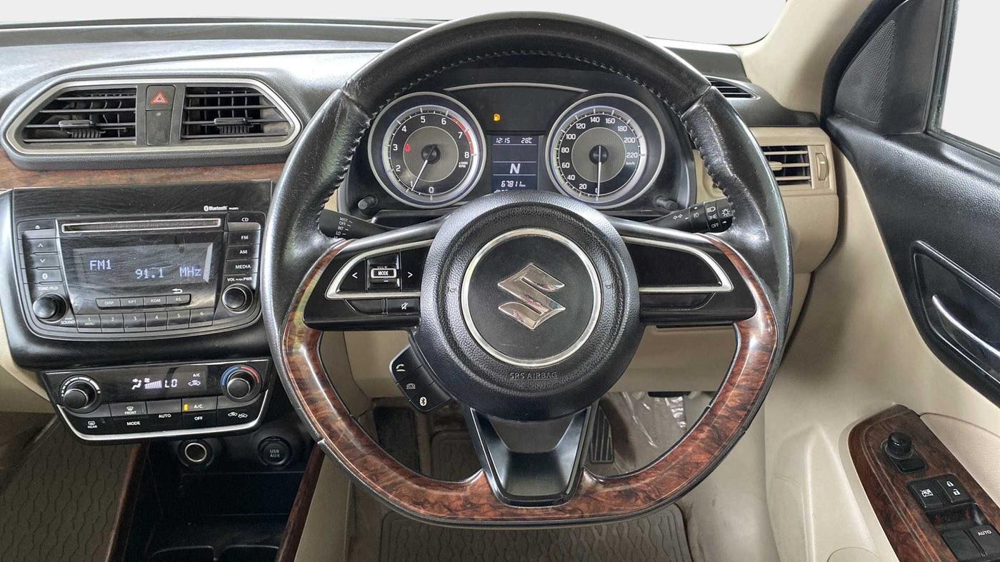 2018 Maruti Dzire ZXI AMT, Petrol, Automatic, 67,778 km, Steering Wheel Close Up