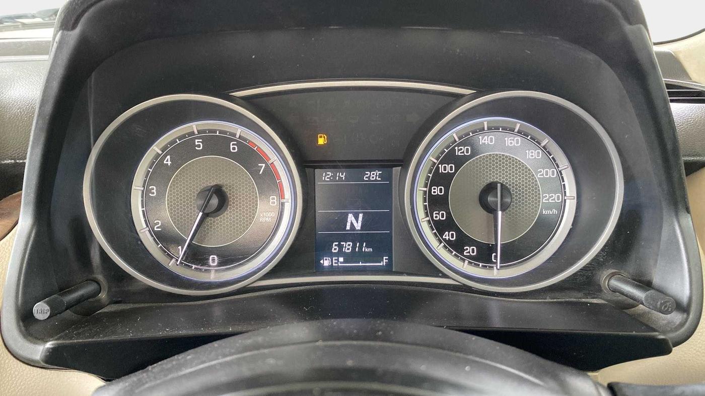 2018 Maruti Dzire ZXI AMT, Petrol, Automatic, 67,778 km, Odometer Image