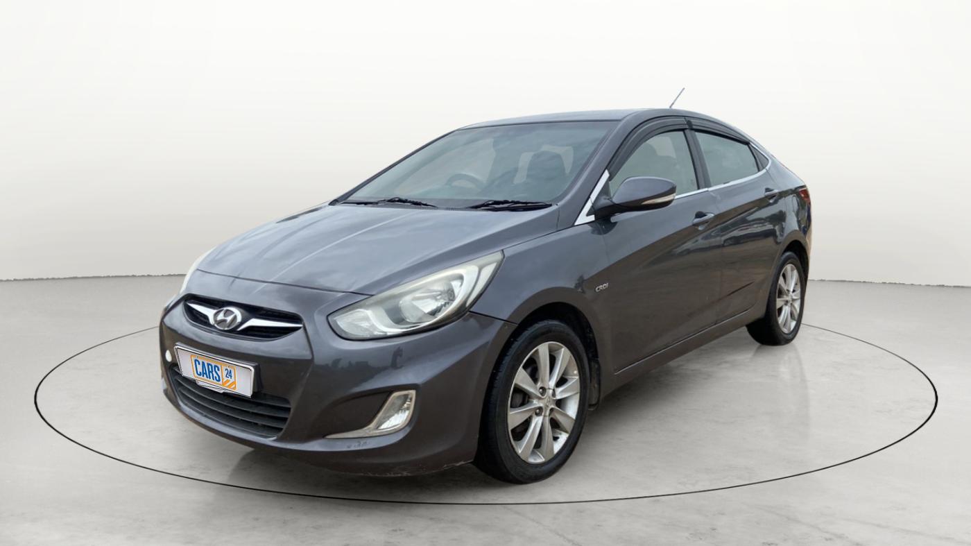 2013 Hyundai Verna FLUIDIC 1.6 CRDI SX, Diesel, Manual, 1,23,902 km, Left Front Diagonal