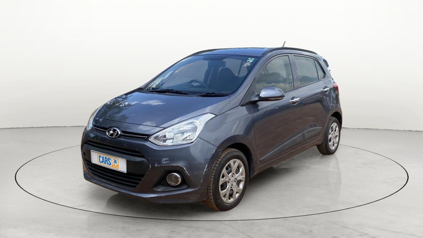 2014 Hyundai Grand i10 SPORTZ 1.2 KAPPA VTVT, Petrol, Manual, 84,483 km, Left Front Diagonal