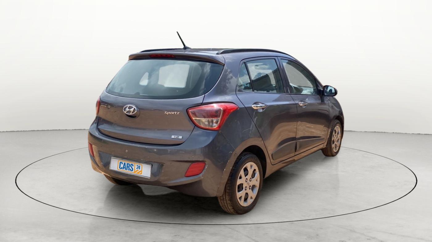 2014 Hyundai Grand i10 SPORTZ 1.2 KAPPA VTVT, Petrol, Manual, 84,483 km, Right Back Diagonal