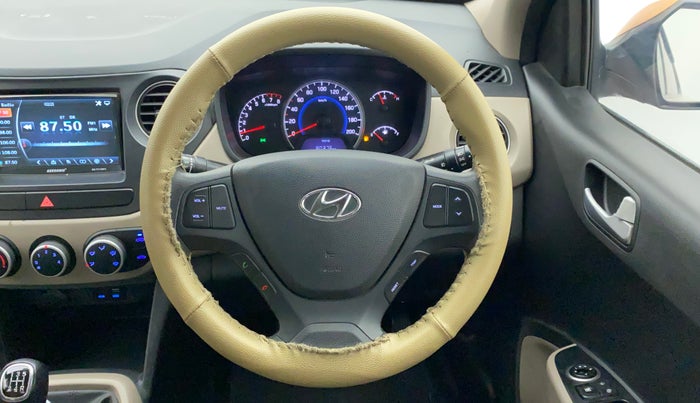 2017 Hyundai Grand i10 SPORTZ 1.2 KAPPA VTVT, Petrol, Manual, 25,247 km, Steering Wheel Close Up