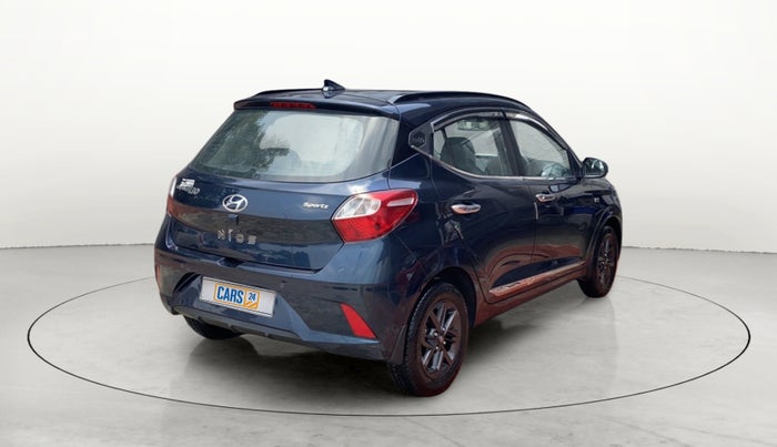 2021 Hyundai GRAND I10 NIOS SPORTZ AMT 1.2 KAPPA VTVT, Petrol, Automatic, 6,611 km, Right Back Diagonal