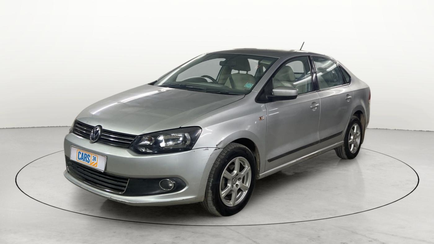2013 Volkswagen Vento HIGHLINE PETROL AT, Petrol, Automatic, 47,055 km, Left Front Diagonal