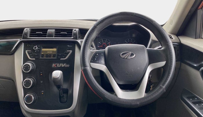 2016 Mahindra Kuv100 K8 6 STR, Petrol, Manual, 1,03,687 km, Steering Wheel Close Up