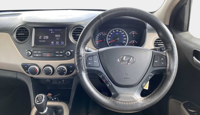 2018 Hyundai Grand i10 SPORTZ 1.2 KAPPA VTVT, Petrol, Manual, 1,12,488 km, Steering Wheel Close Up