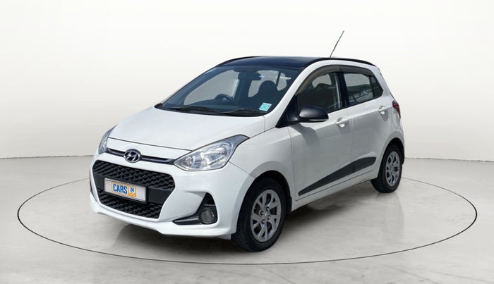 2018 Hyundai Grand i10 SPORTZ 1.2 KAPPA VTVT, Petrol, Manual, 1,12,488 km, Left Front Diagonal