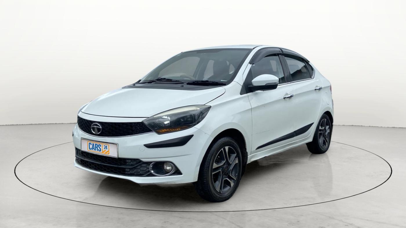 2017 Tata TIGOR XZA PETROL, CNG, Automatic, 77,621 km, Left Front Diagonal
