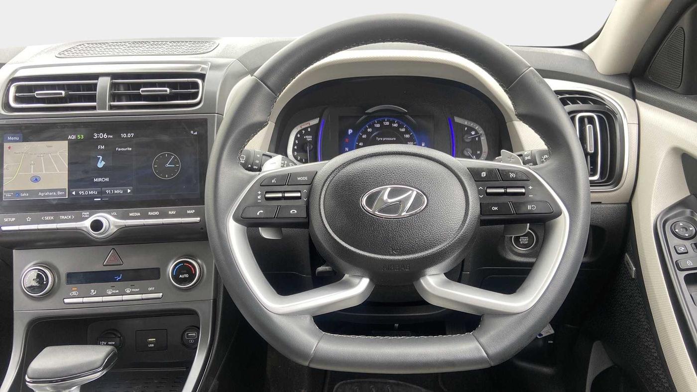 2020 Hyundai Creta SX (O) IVT 1.5 PETROL, Petrol, Automatic, 12,975 km, Steering Wheel Close Up