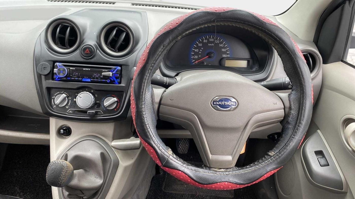 2014 Datsun Go T, Petrol, Manual, 66,599 km, Steering Wheel Close Up