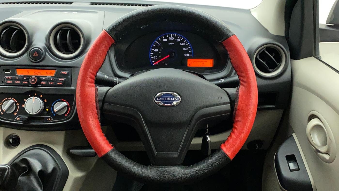 2018 Datsun Go T, Petrol, Manual, 38,360 km, Steering Wheel Close Up