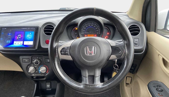 2015 Honda Brio S MT, Petrol, Manual, 1,20,127 km, Steering Wheel Close Up