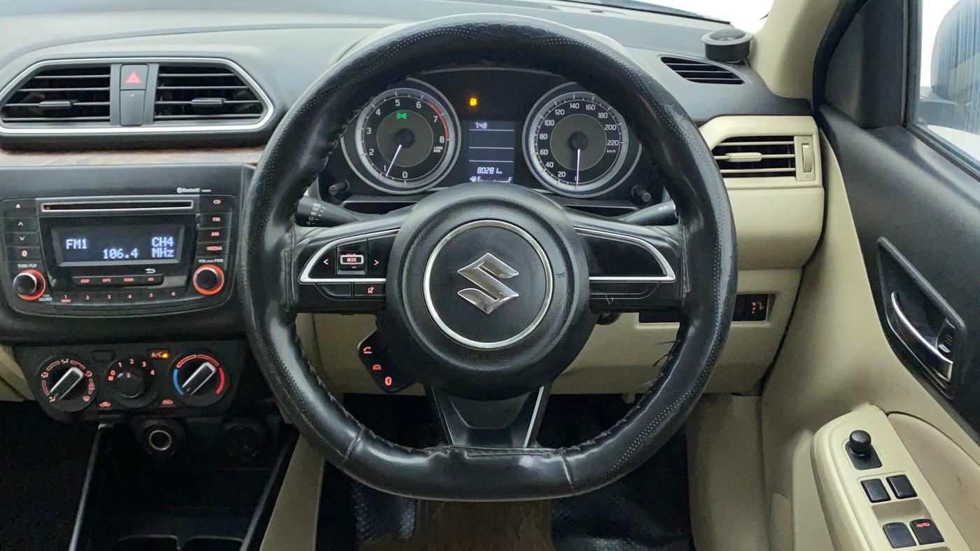 2017 Maruti Dzire VXI, Petrol, Manual, 80,392 km, Steering Wheel Close Up