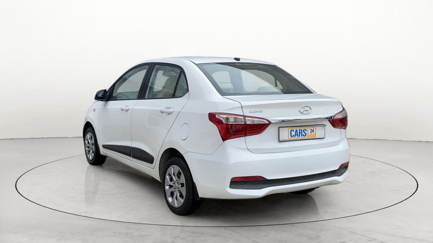2018 Hyundai Xcent E+, Petrol, Manual, 41,716 km, Left Back Diagonal