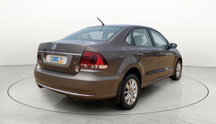 2015 Volkswagen Vento HIGHLINE DIESEL 1.5, Diesel, Manual, 1,25,458 km, Right Back Diagonal