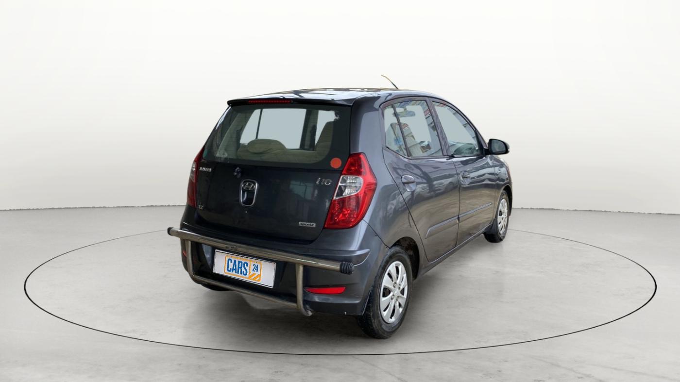2011 Hyundai i10 SPORTZ 1.2, Petrol, Manual, 1,16,177 km, Right Back Diagonal